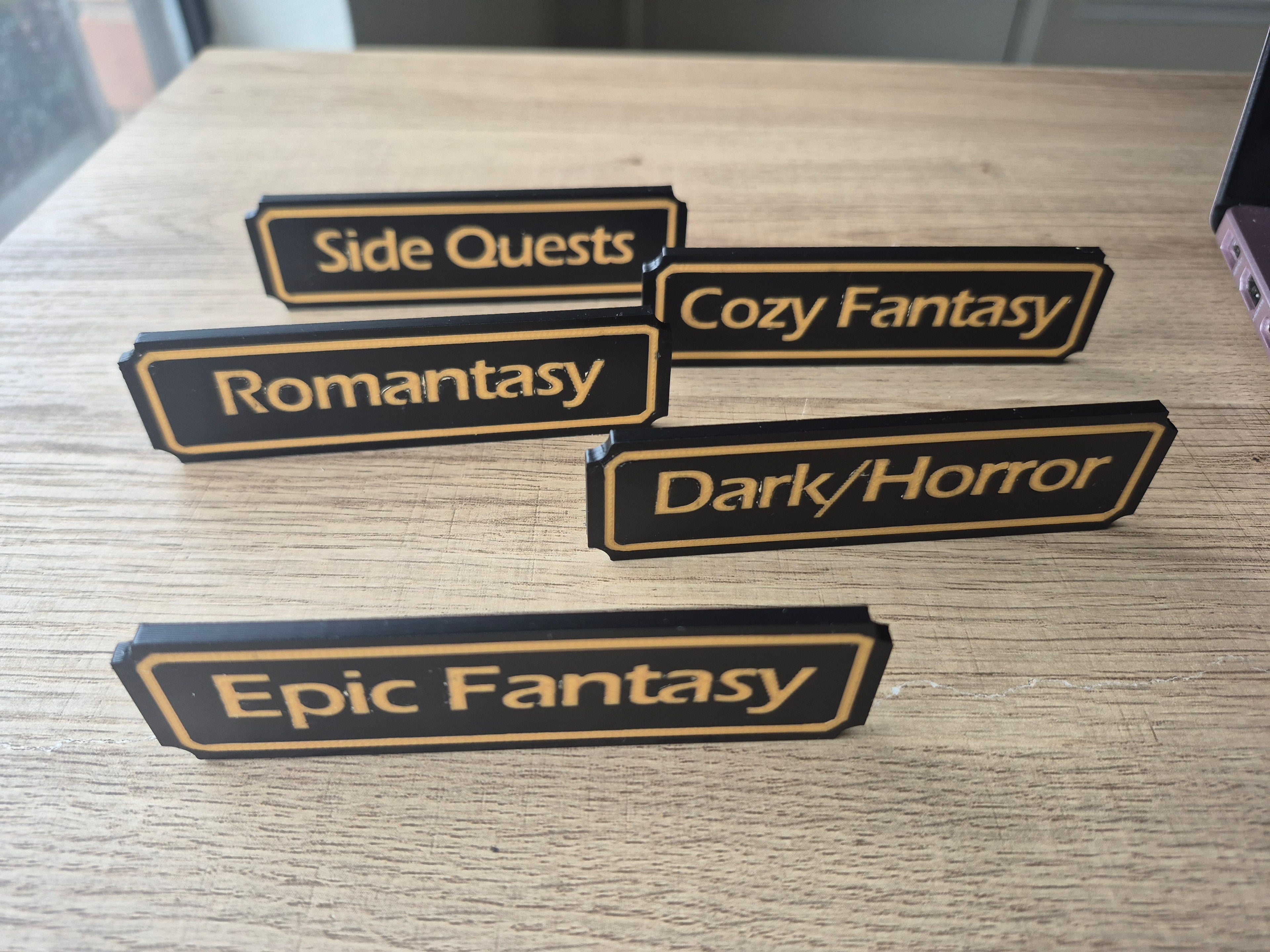 Book Shelf Genre Plates  (Series One)