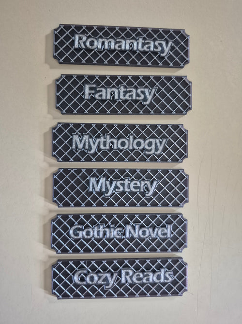 Book Shelf Genre Plates  (Series One)