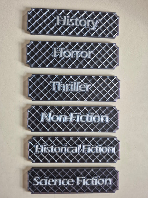 Book Shelf Genre Plates  (Series Two)