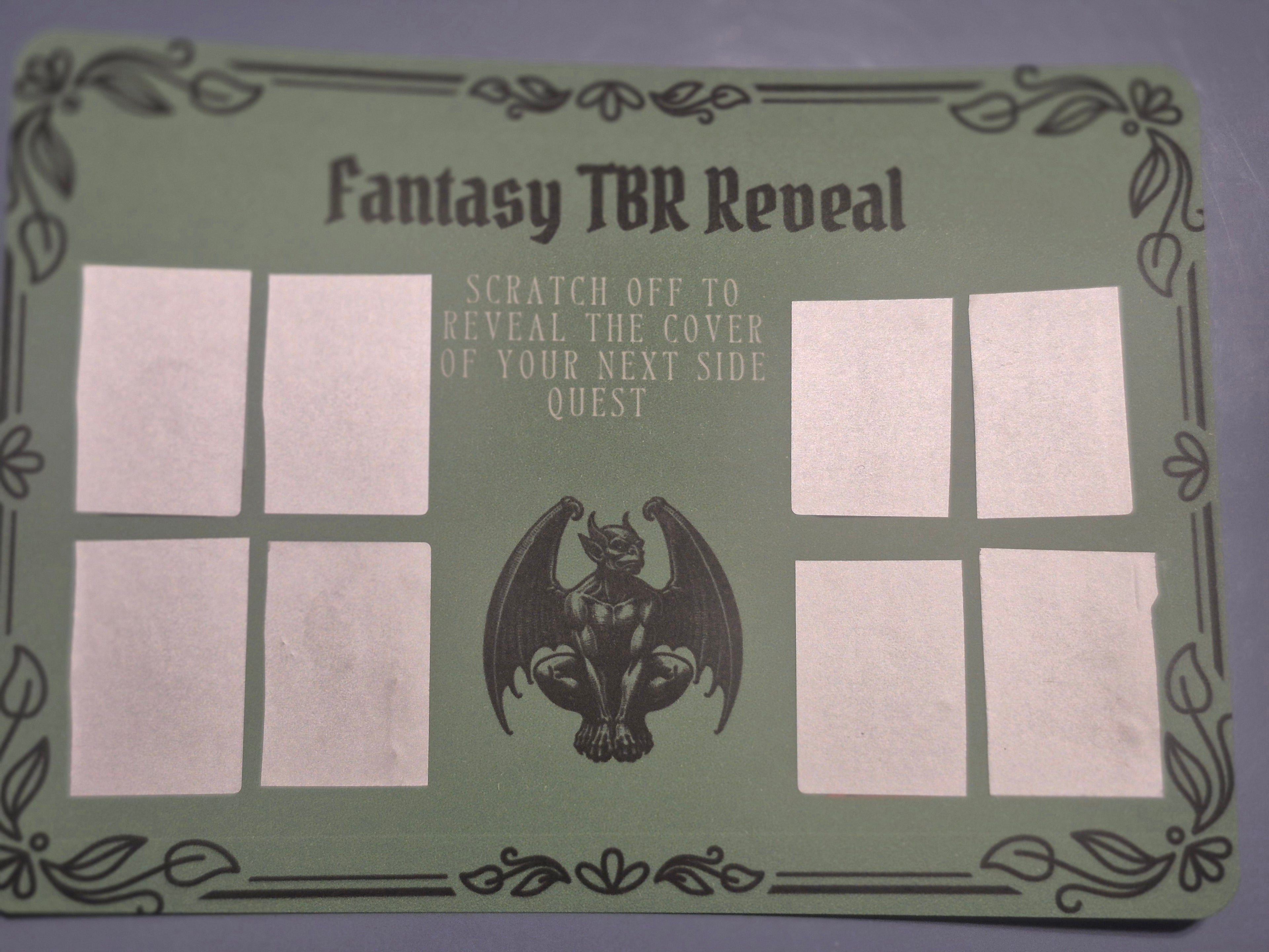 Fantasy "TBR" Reveal Card