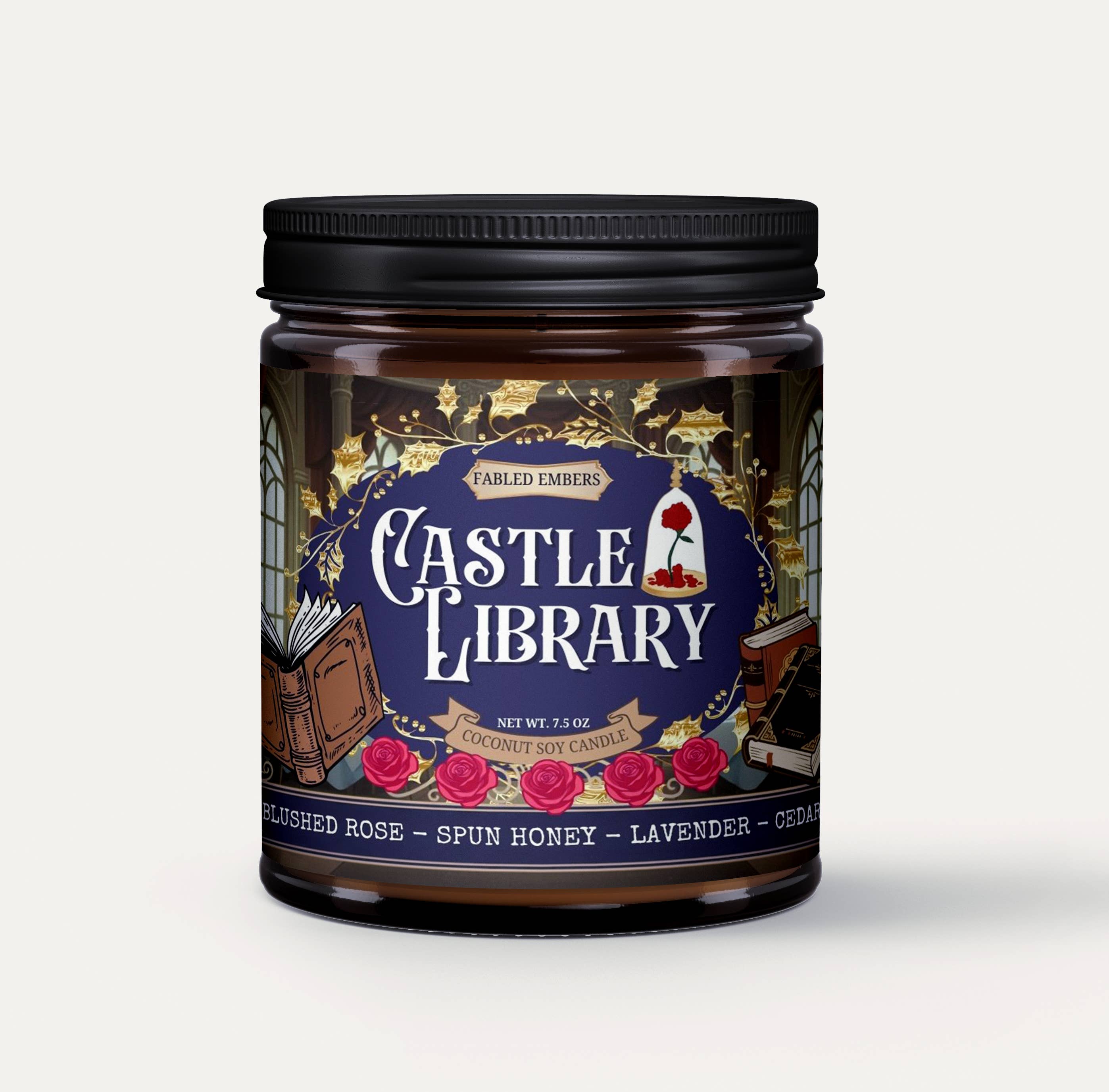 CASTLE LIBRARY | Beauty & the Beast | fairytale 9oz Candle