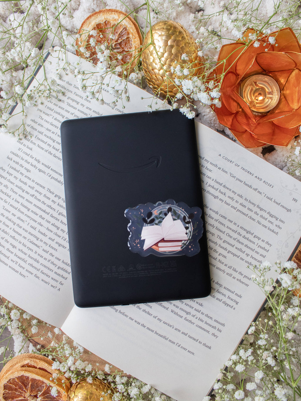 Open Magical Book Kindle / Phone Grip