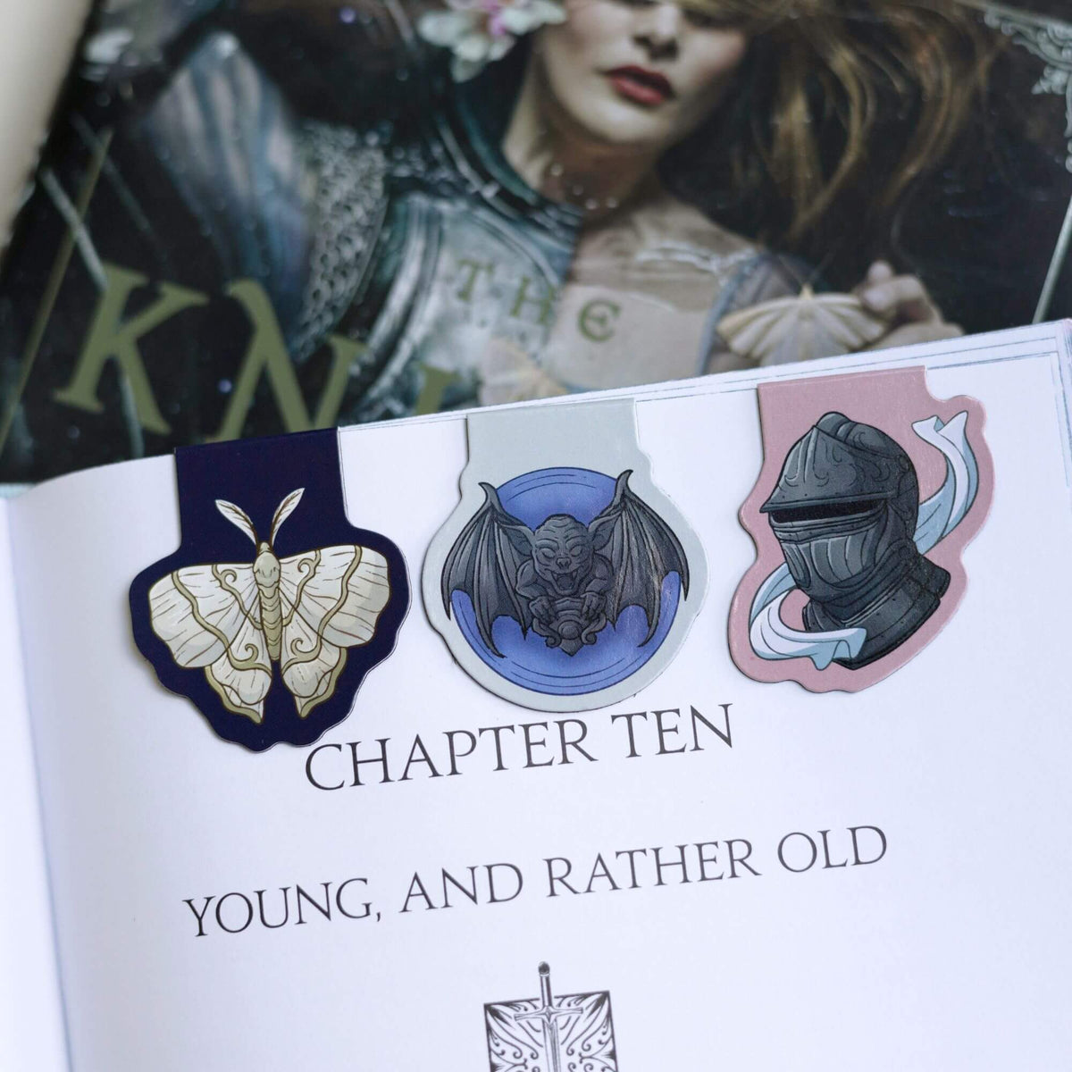 The Knight and the Moth Magnetic Bookmark set