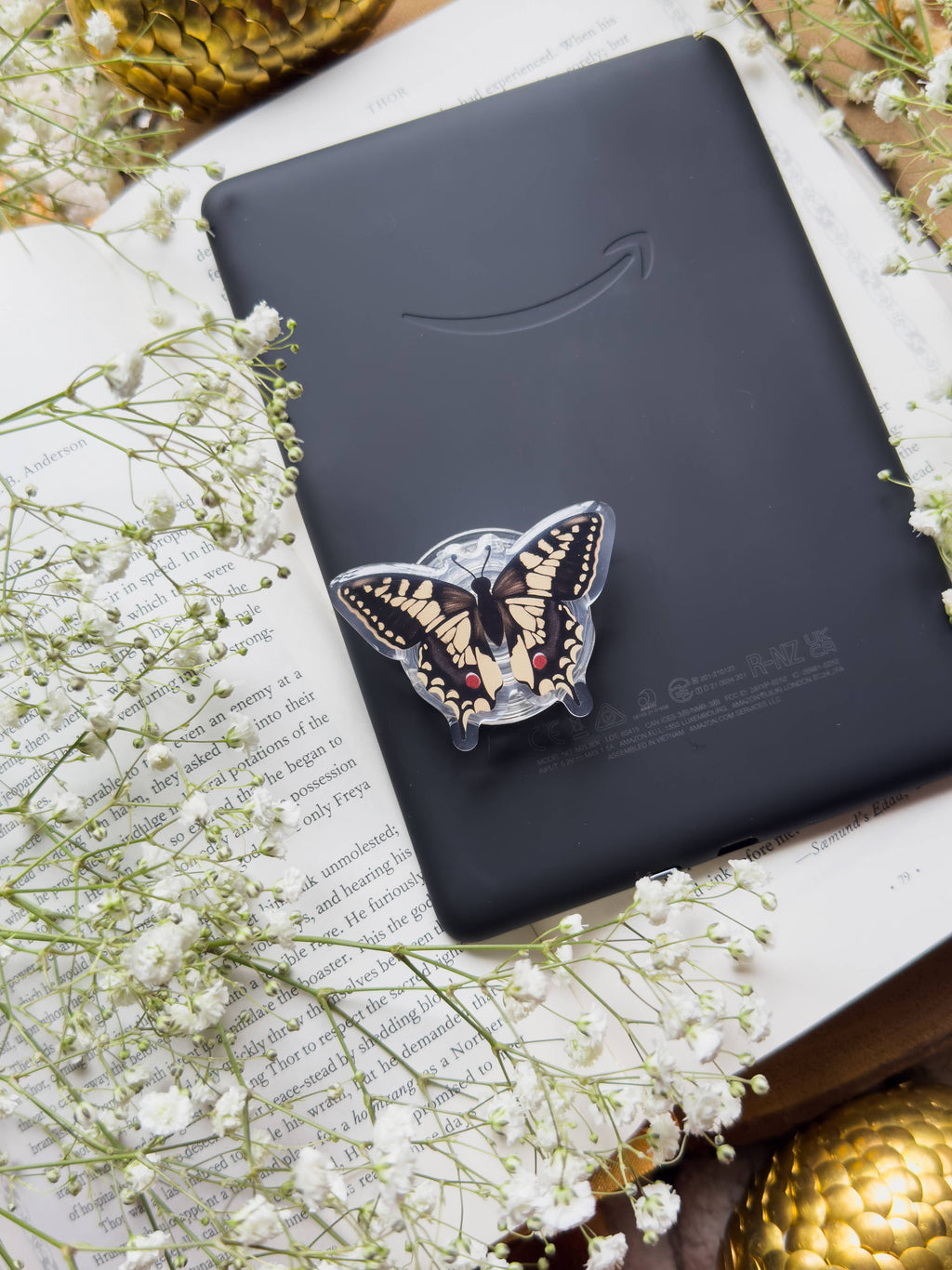 Swallowtail Butterfly Kindle / Phone Grip 