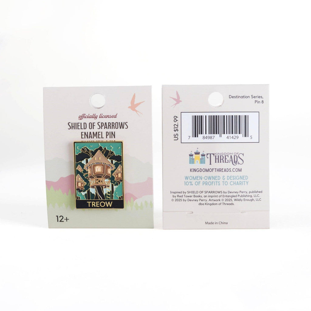 Treow Destination Enamel Pin | Shield of Sparrows