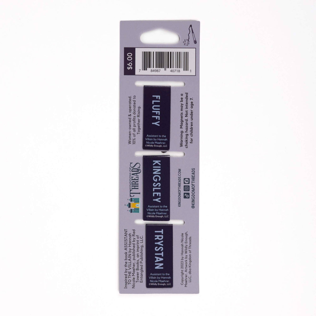 Assistant to the Villain Magnetic Bookmark Set