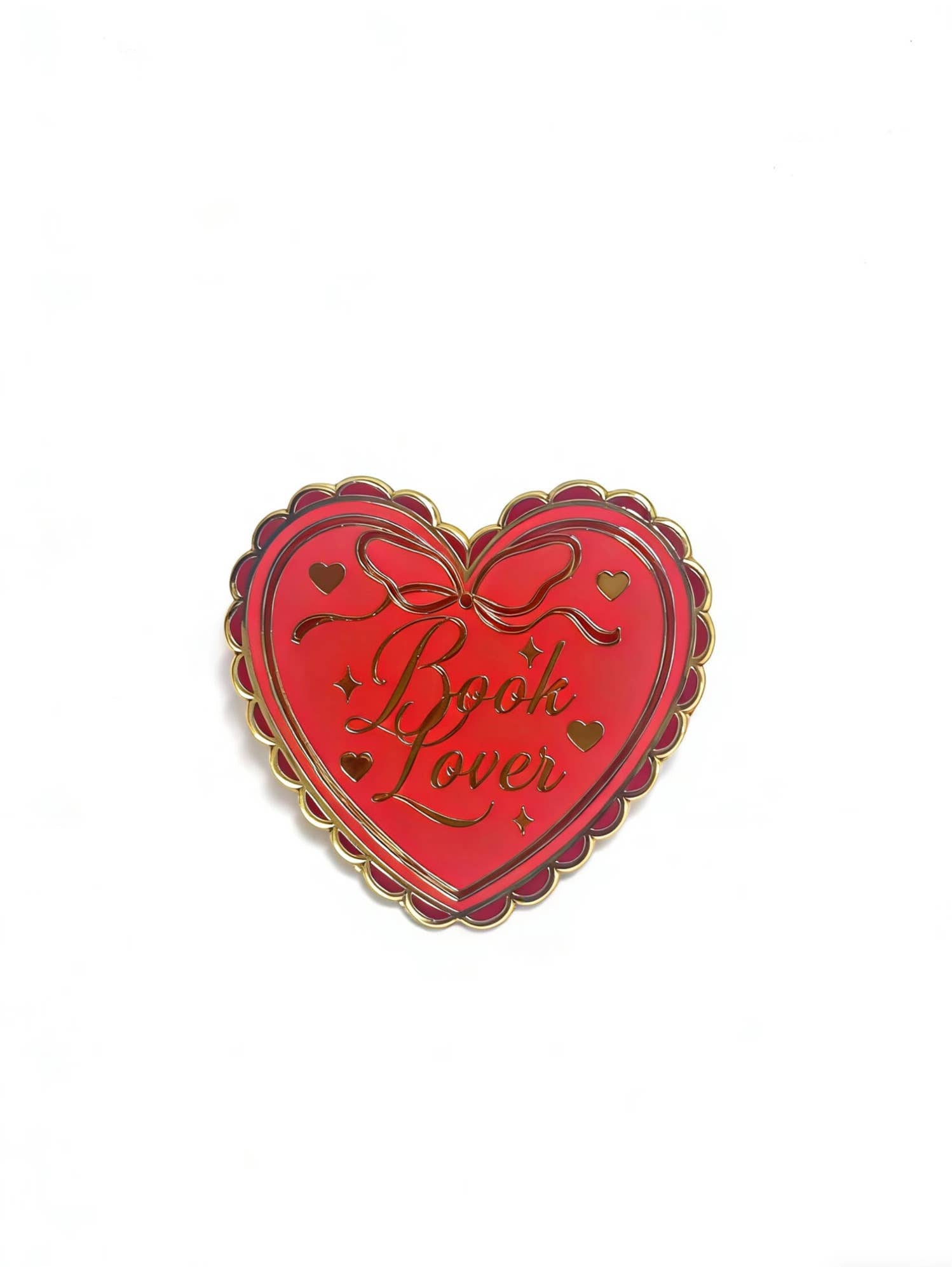 Book Lover Heart Enamel Pin | Valentine's Day