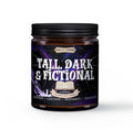 TALL DARK & FICTIONAL Book Candle in Amber Glass | Romance