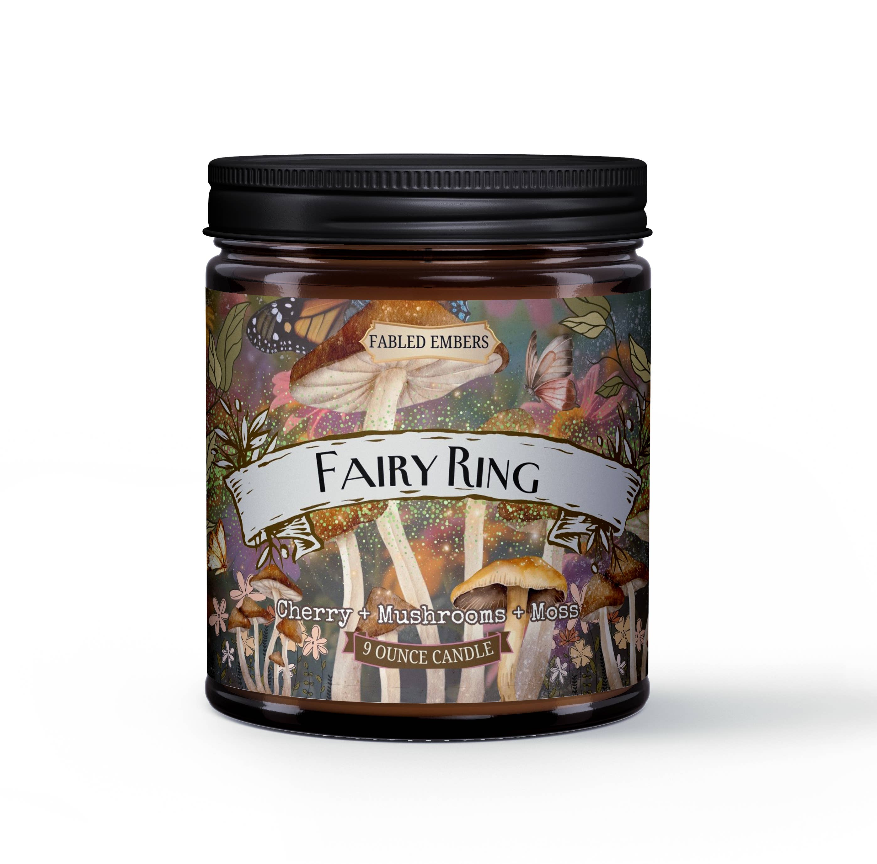 FAIRY RING bookish Cottagecore 9oz Candle Coconut Soy