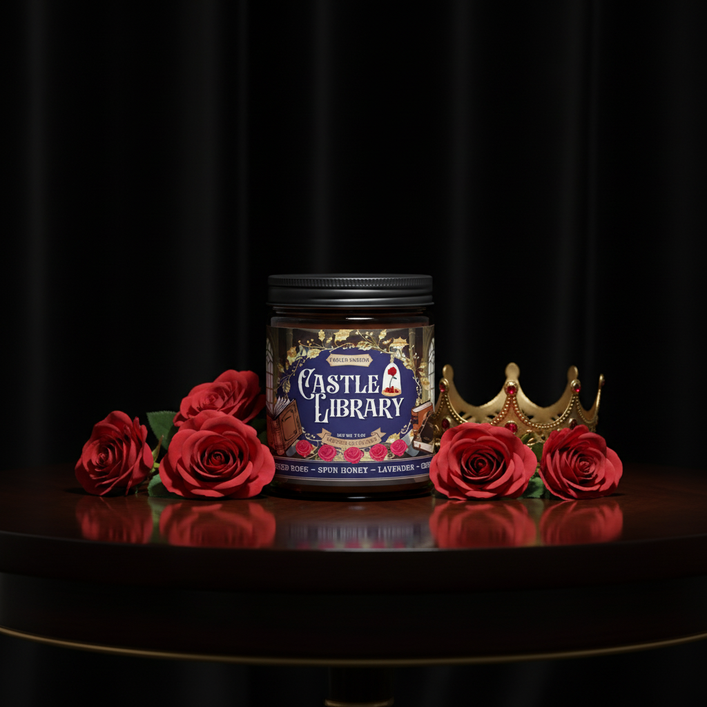 CASTLE LIBRARY | Beauty & the Beast | fairytale 9oz Candle